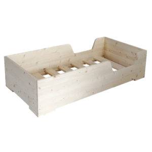 lit montessori en pin avec barrières intégrées