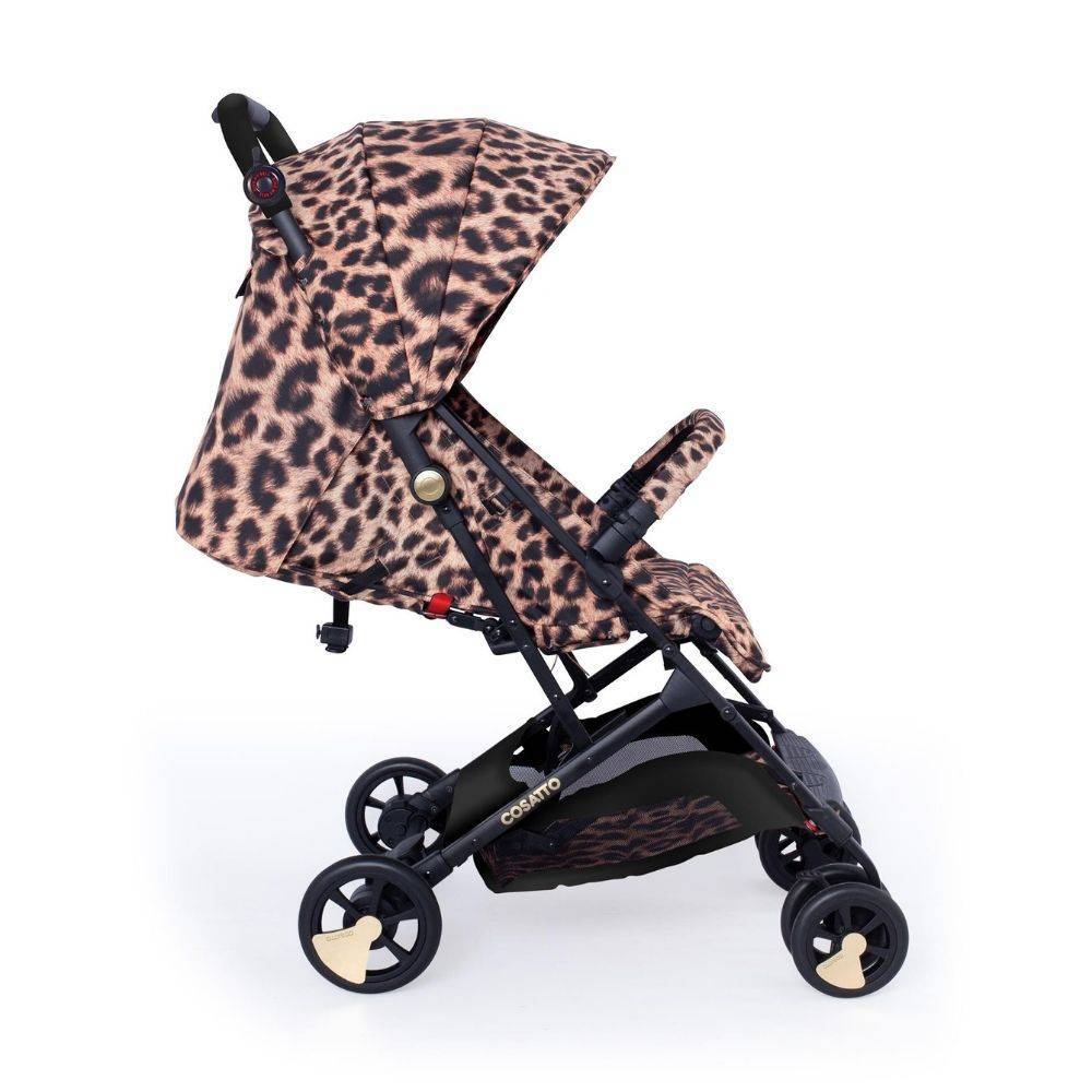 poussette leopard beige