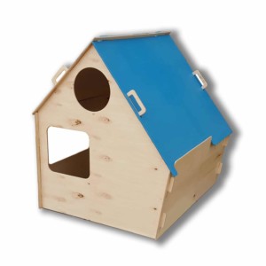 maison en bois avec pan de toit façon tableau à craie