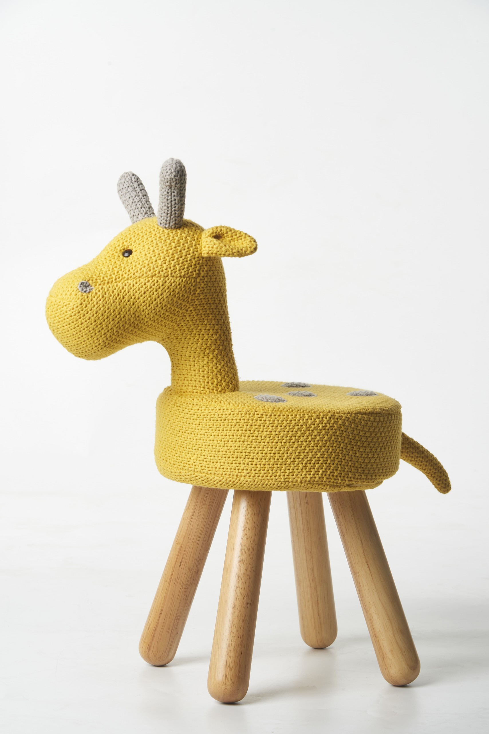 Peluche mini-girafe 100% coton jaune AMIGURUMIS MINI